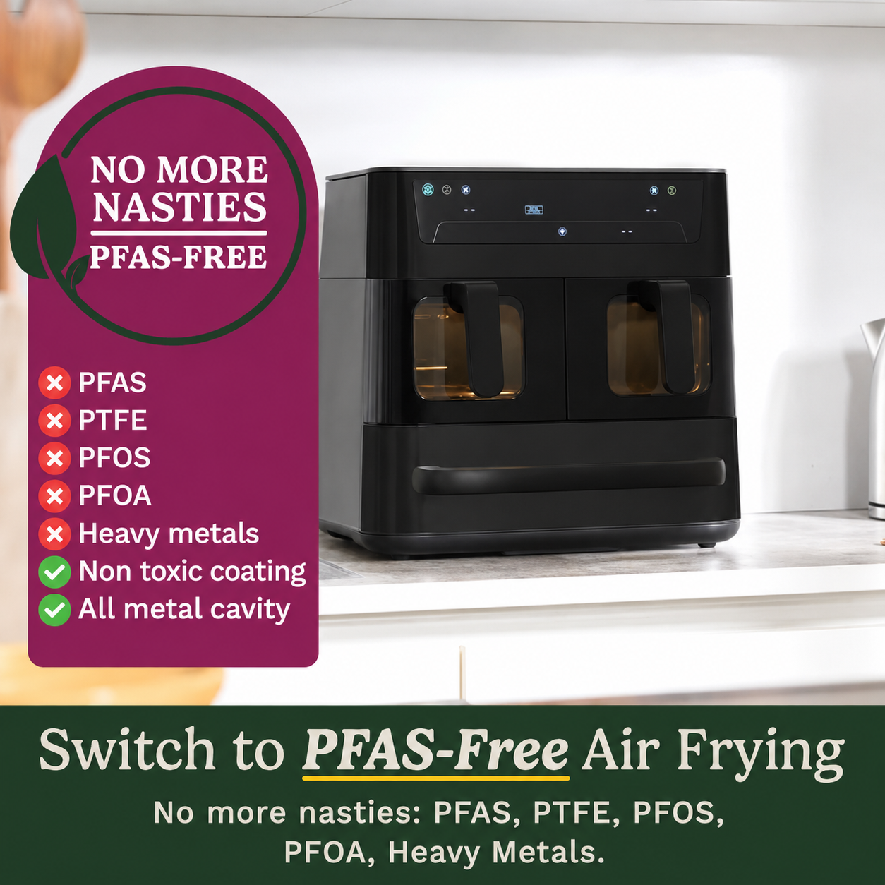Tri Zone 13.6L Air Fryer & Oven
