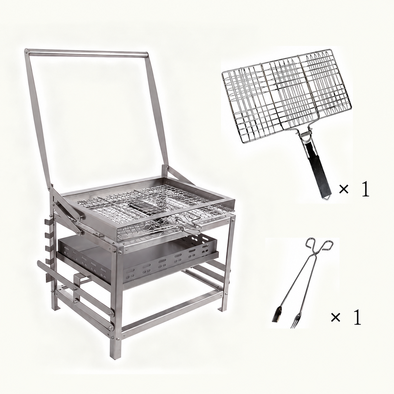 Adjustable Rotating Charcoal BBQ
