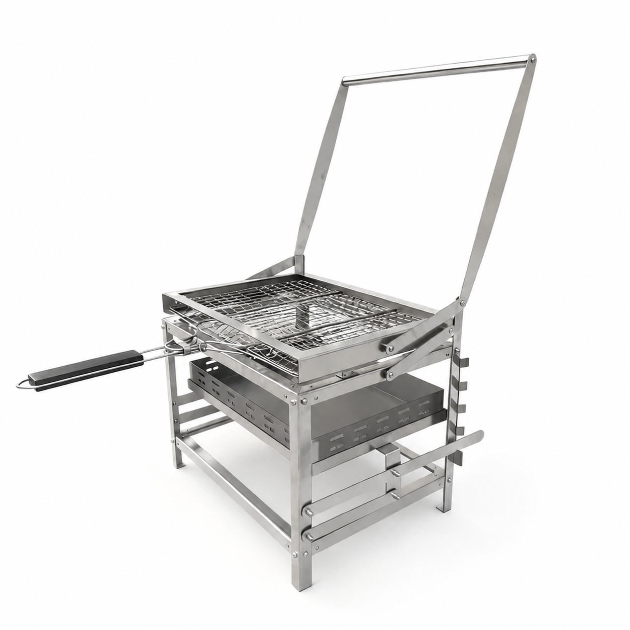 Adjustable Rotating Charcoal BBQ