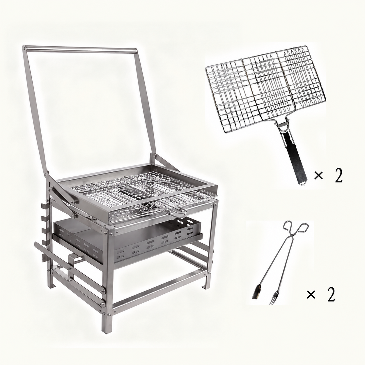 Adjustable Rotating Charcoal BBQ
